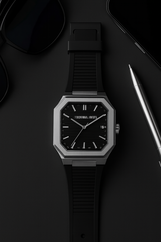 Universal Point UP 1988 – Square Dial Leather Strap Watch