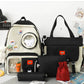 Cute Multi-Pocket Backpack Set (4-in-1)