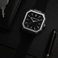 Universal Point UP 1988 – Square Dial Leather Strap Watch