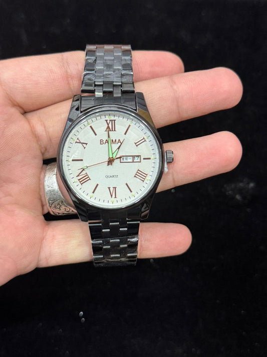 Baima Quartz Stainless Steel Wristwatch