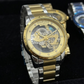 Luxury Skeleton Dial Quartz Watch For Men