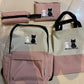Cute Cat Print 5-in-1 School Bag Set for Girls
