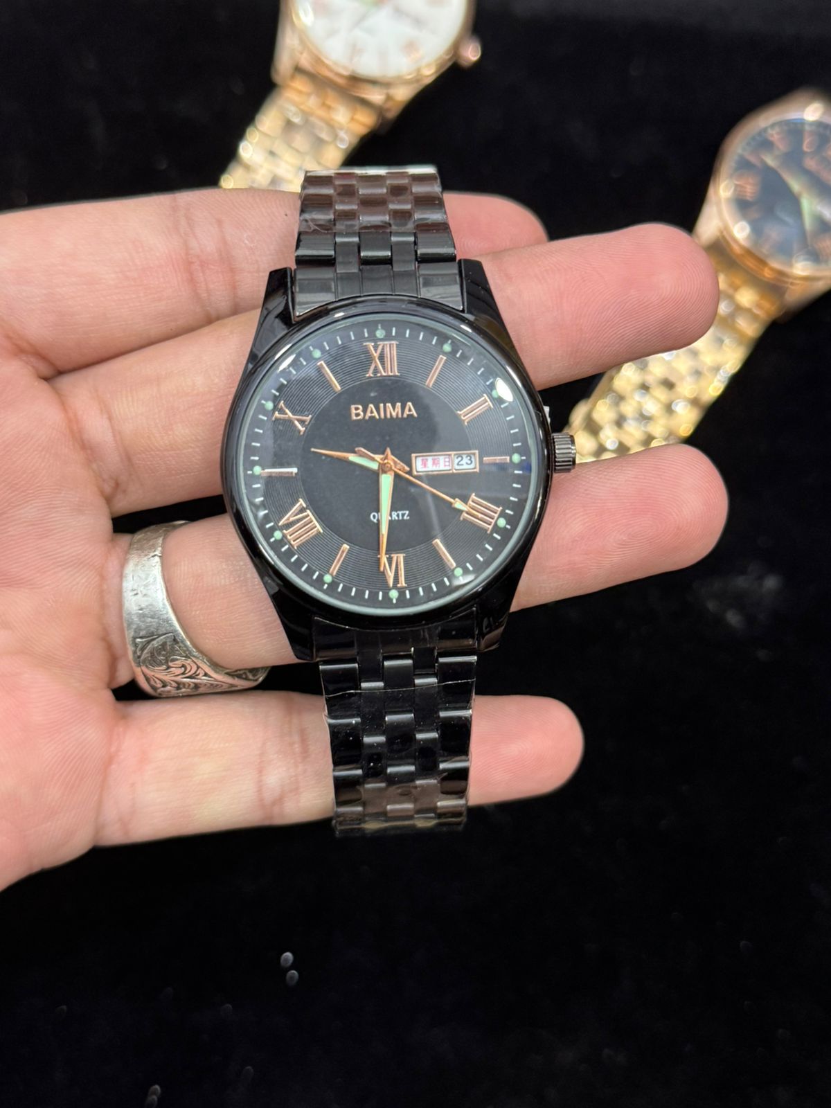 Baima Quartz Stainless Steel Wristwatch