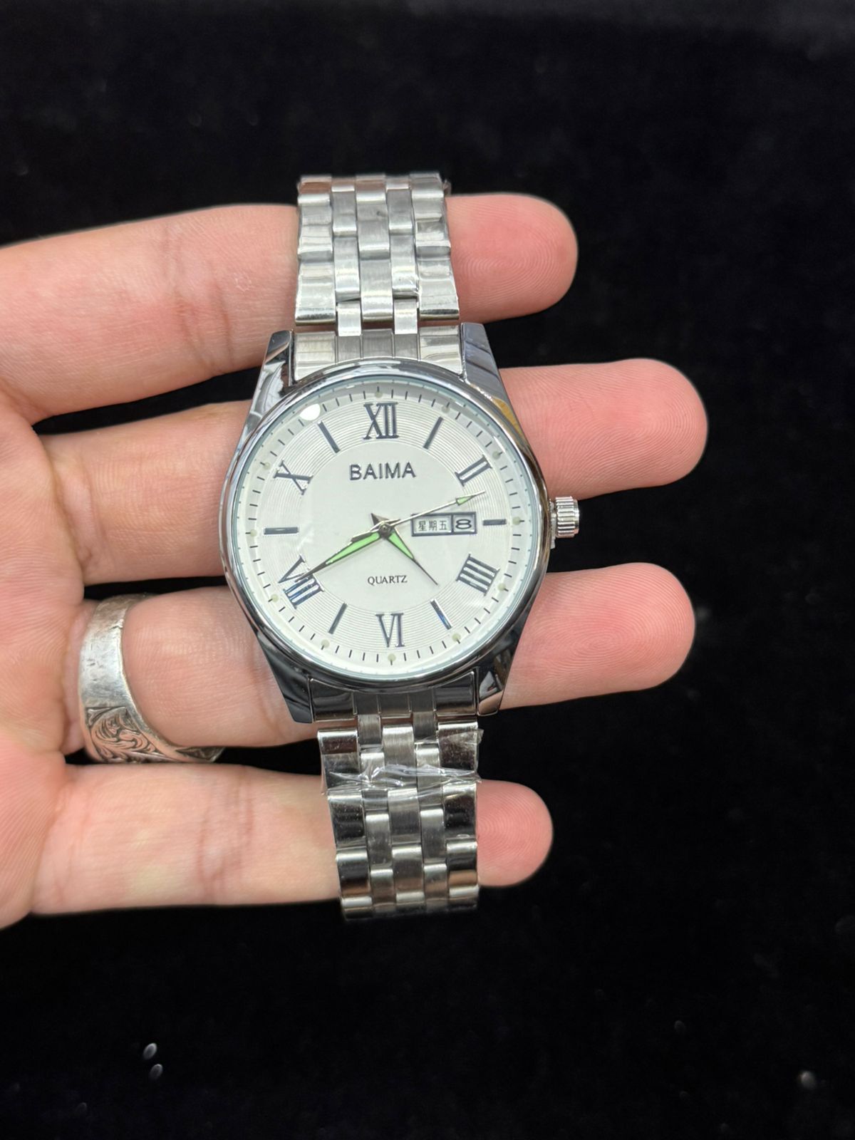 Baima Quartz Stainless Steel Wristwatch
